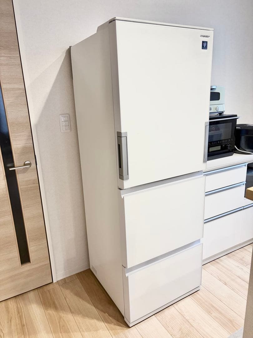 シャープ 冷蔵庫 SJ-GW35J-W 350L 2023年モデル　両開き