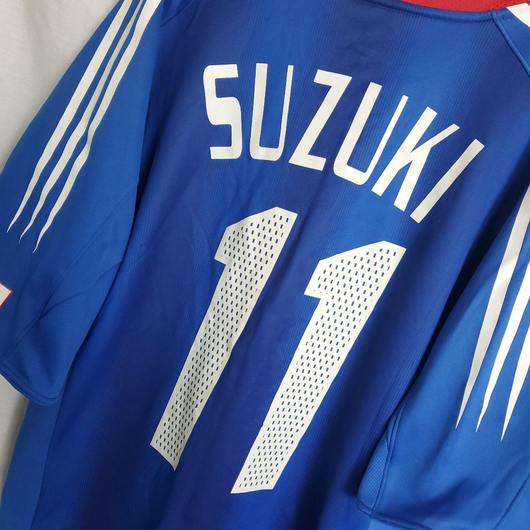 希少 adidas サッカー日本代表レプリカユニホーム 鈴木隆行 ウェア