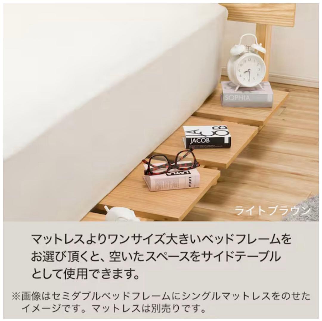 【取りに来れる方のみ】ニトリ木製すのこベッドフレームダブルサイズ