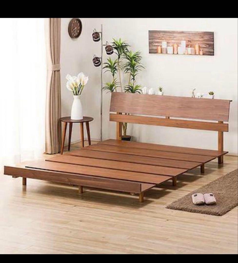 【取りに来れる方のみ】ニトリ木製すのこベッドフレームダブルサイズ