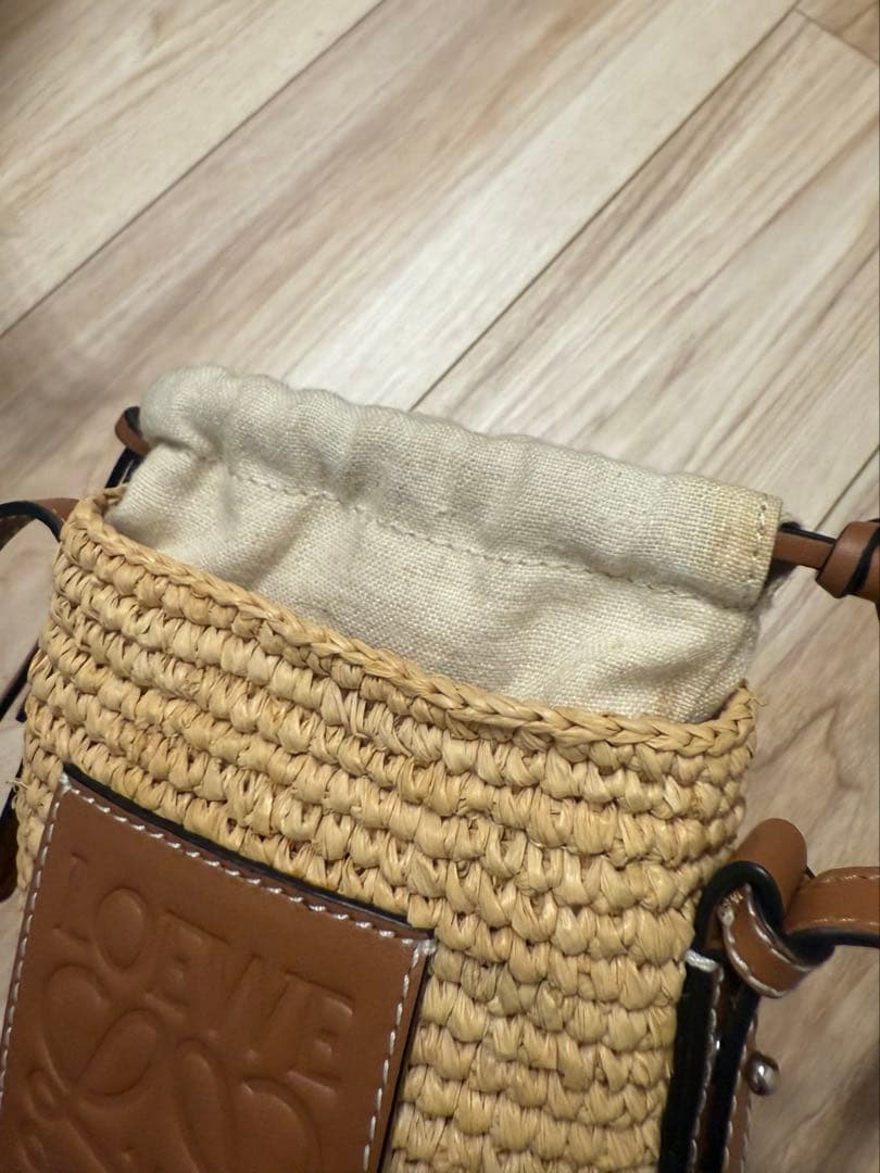 【即日配送可能】LOEWE ロエベ　かご素材ショルダーバッグ