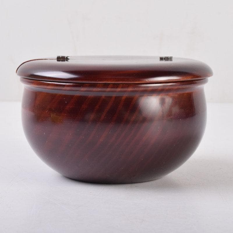 茶道具　加賀蒔絵師　田中宗凌作　早梅に鴛鴦蒔絵　割蓋茶器　共箱　V　8523