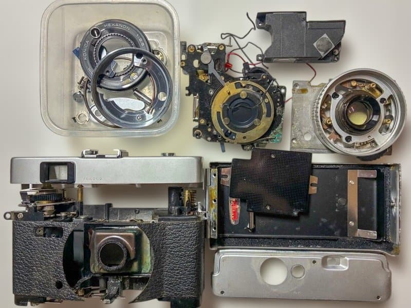 【整備品】KONICA C35 Flash matic コニカ　ケース付