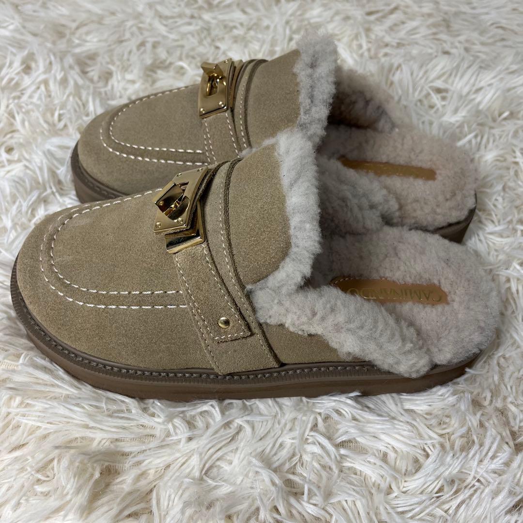 【新品未使用】CAMINANDO バックルファーサンダル