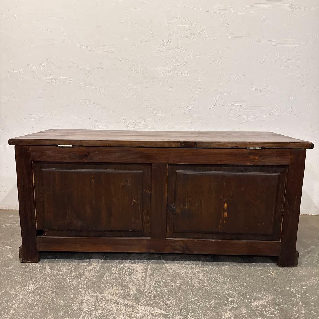 ヴィンテージ　収納付き　ベンチ