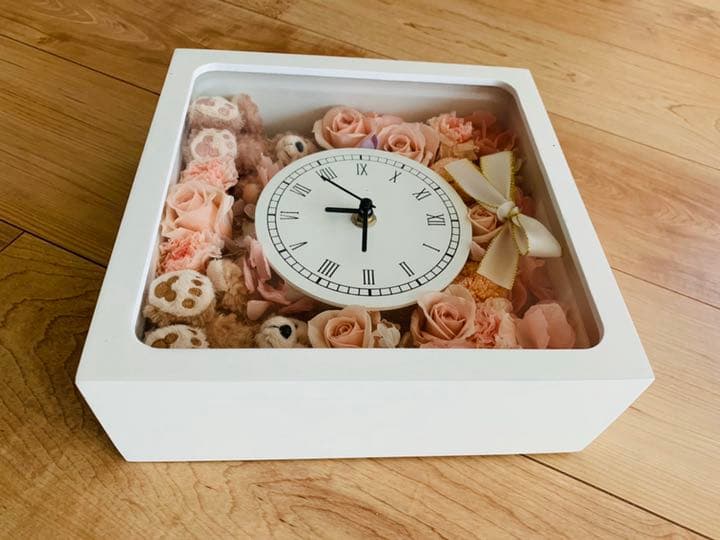 花時計　ダッフィーのぬいぐるみ付き　ディズニーウェルカムベア