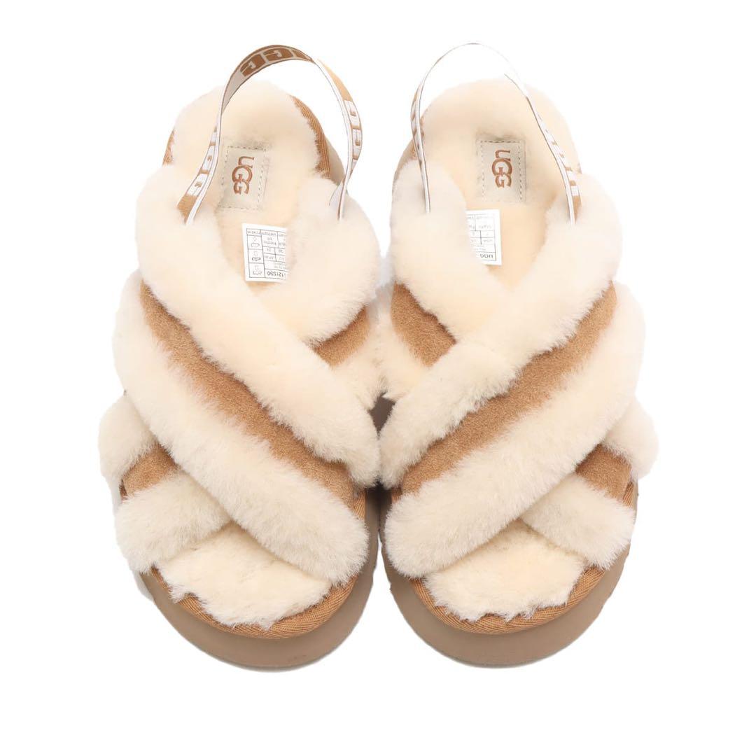 【美品】UGG アグW DISCO CROSS SLIDE サンダル 23cm