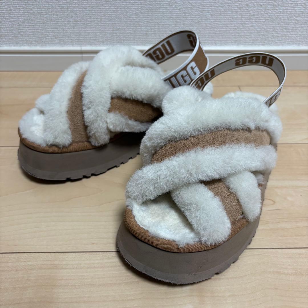 【美品】UGG アグW DISCO CROSS SLIDE サンダル 23cm