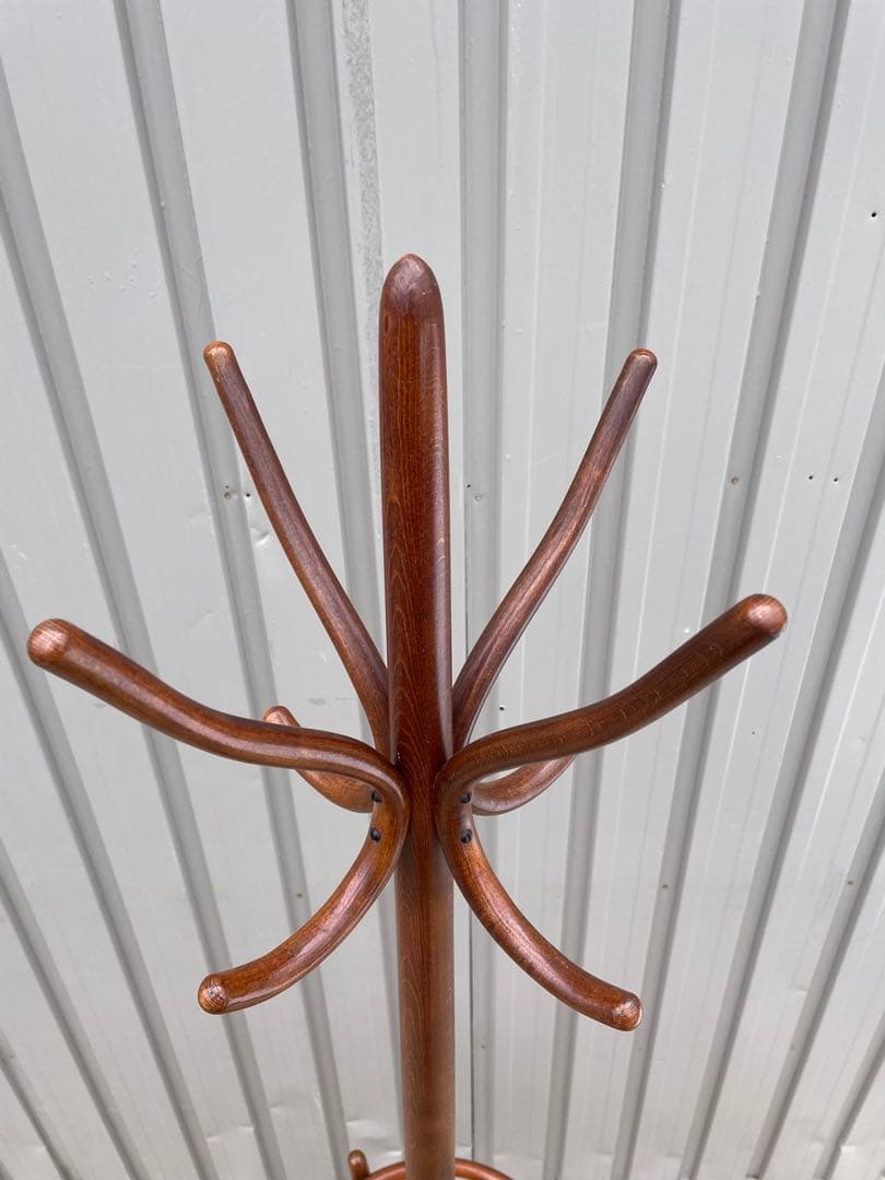 【美品】秋田木工 akimoku 曲木ポールハンガー コートスタンド 傘立て