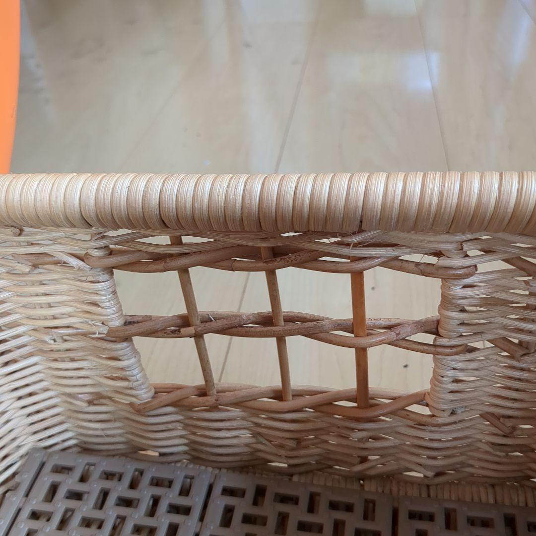 ラタン製ペットキャリーケース