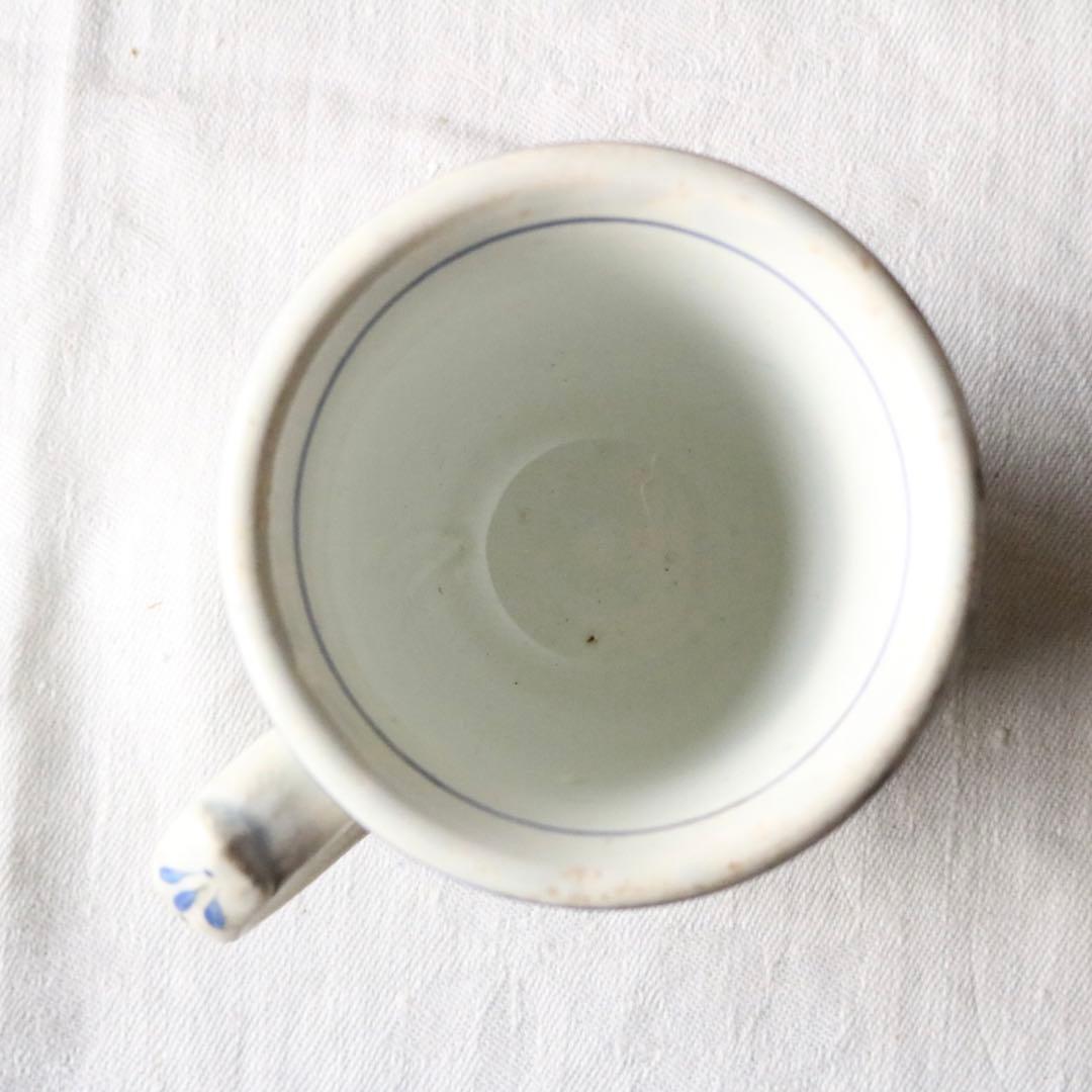 creil et montereau ブルー　カップ　ファイアンス フィーヌ