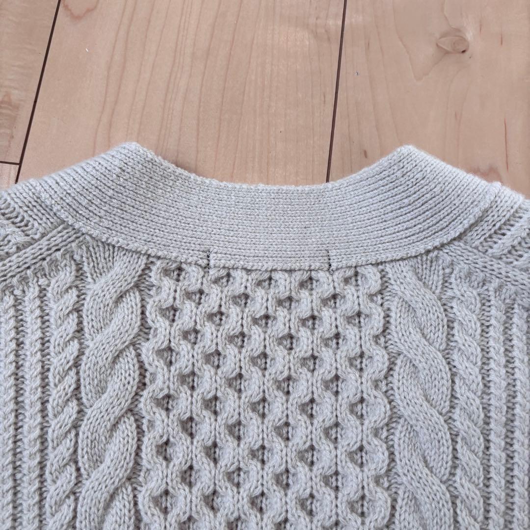 23区 ウールカシミヤ アランパターン カーディガン ¥29,700 サイズ38