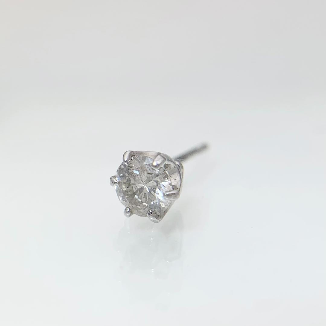 新品 ダイヤモンド 片耳 ピアス 0.25ct Pt900
