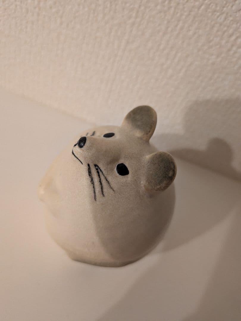 リサ ラーソン 3匹のねずみ せかほし ホワイト ネズミ 白 正規品　置物