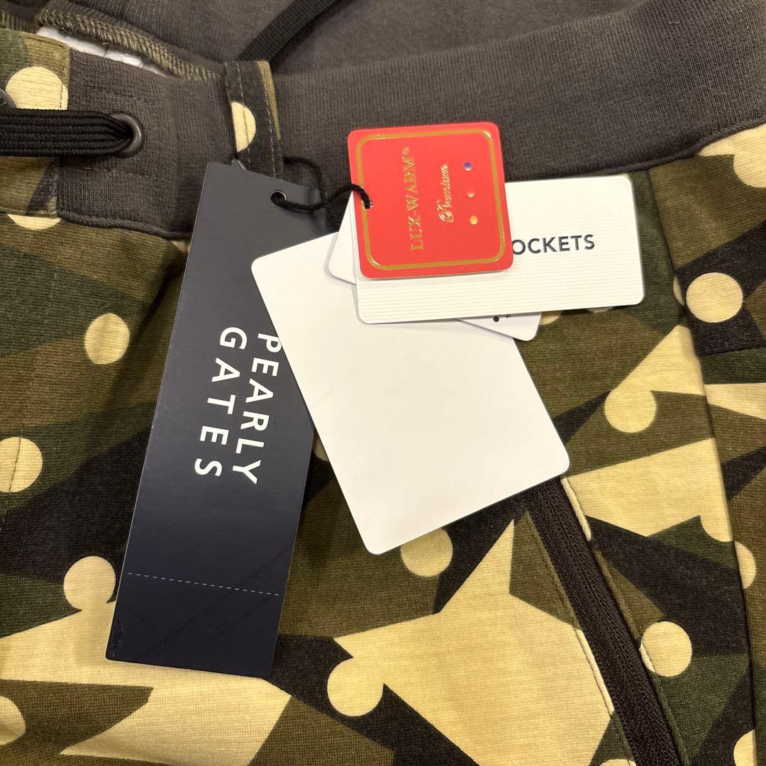 PEARLY GATES ラグウォーム　カモ柄ドットカーキ　サイズ5