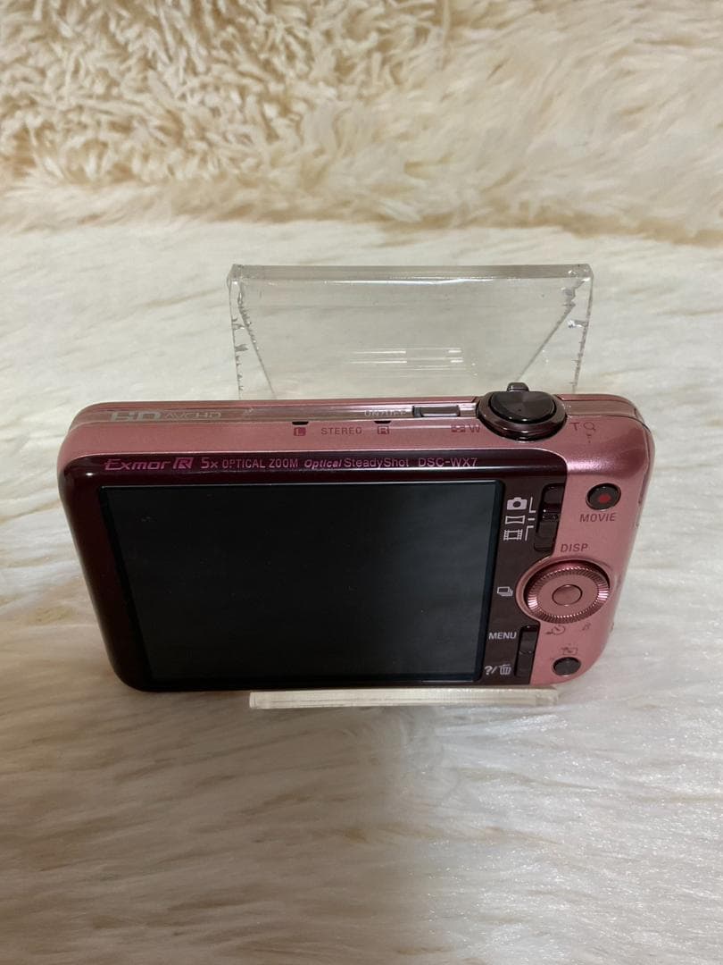 【簡易動作確認済】 SONY DSC-WX7 ピンク デジタルカメラ コンデジ