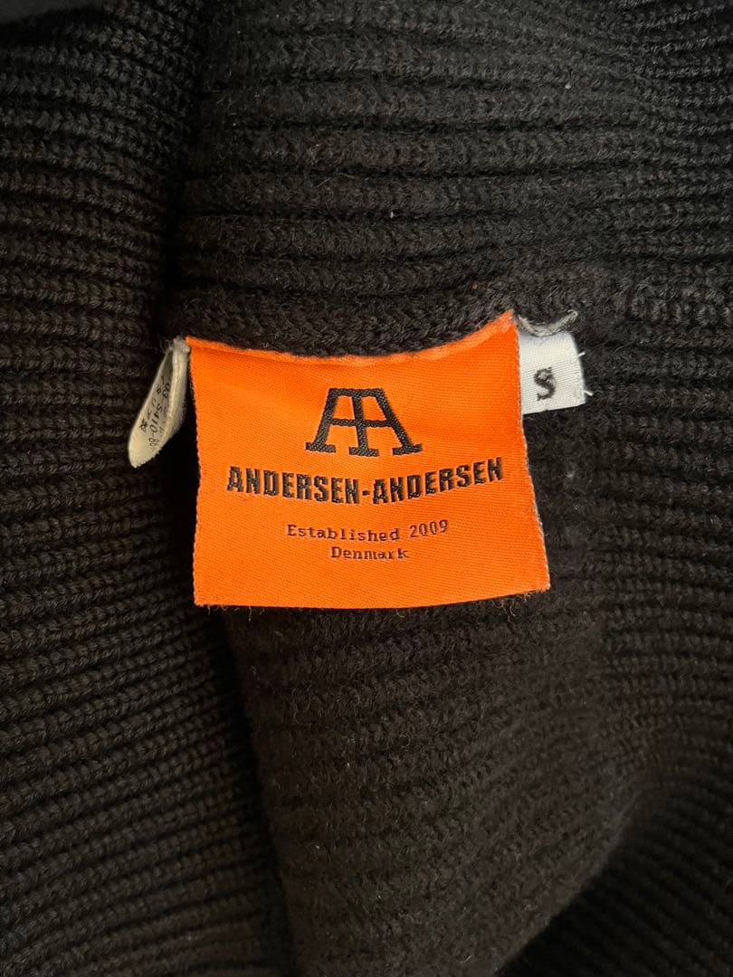 ANDERSEN-ANDERSEN ブラック ニットセーター S