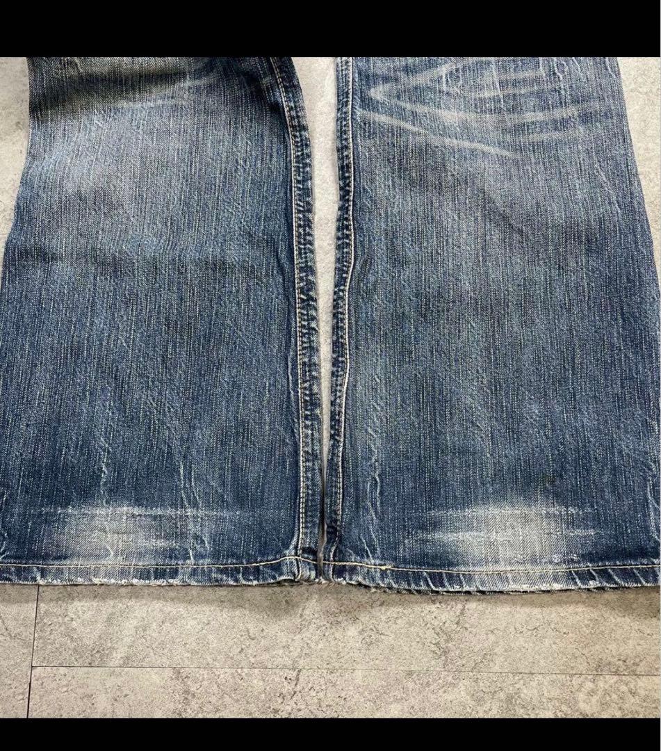 00s【archive】flare denim pants/Y2K/grunge