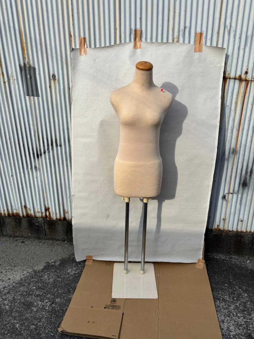 和装トルソー　べージュ着付けマネキン 和装ボディ女性用 　ファブリック