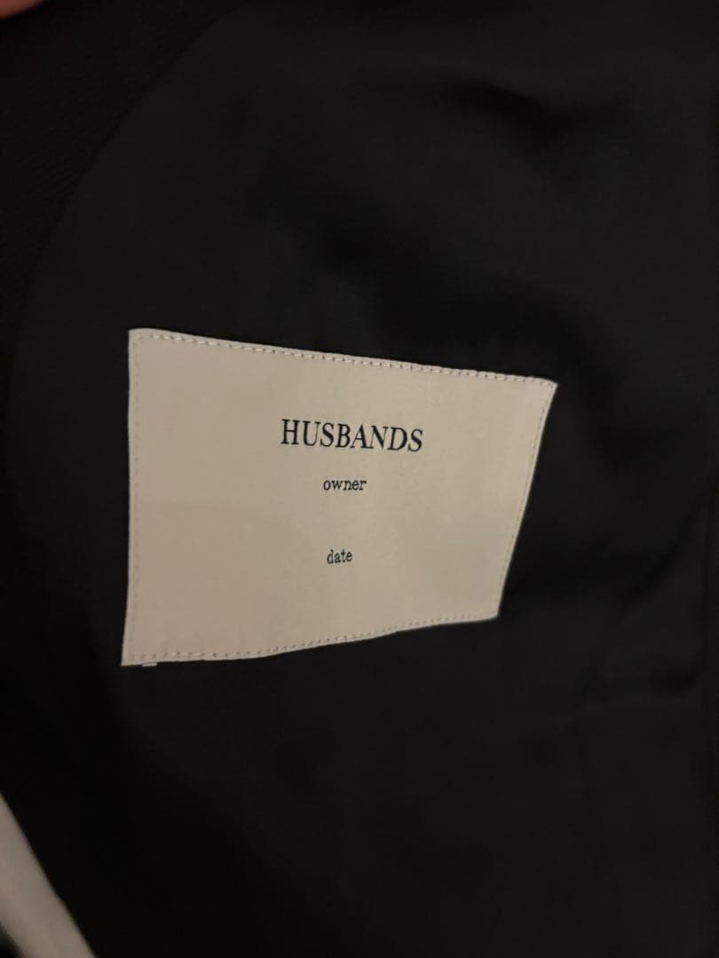 HUSBANDS ダブルブレスト ブラックスーツ