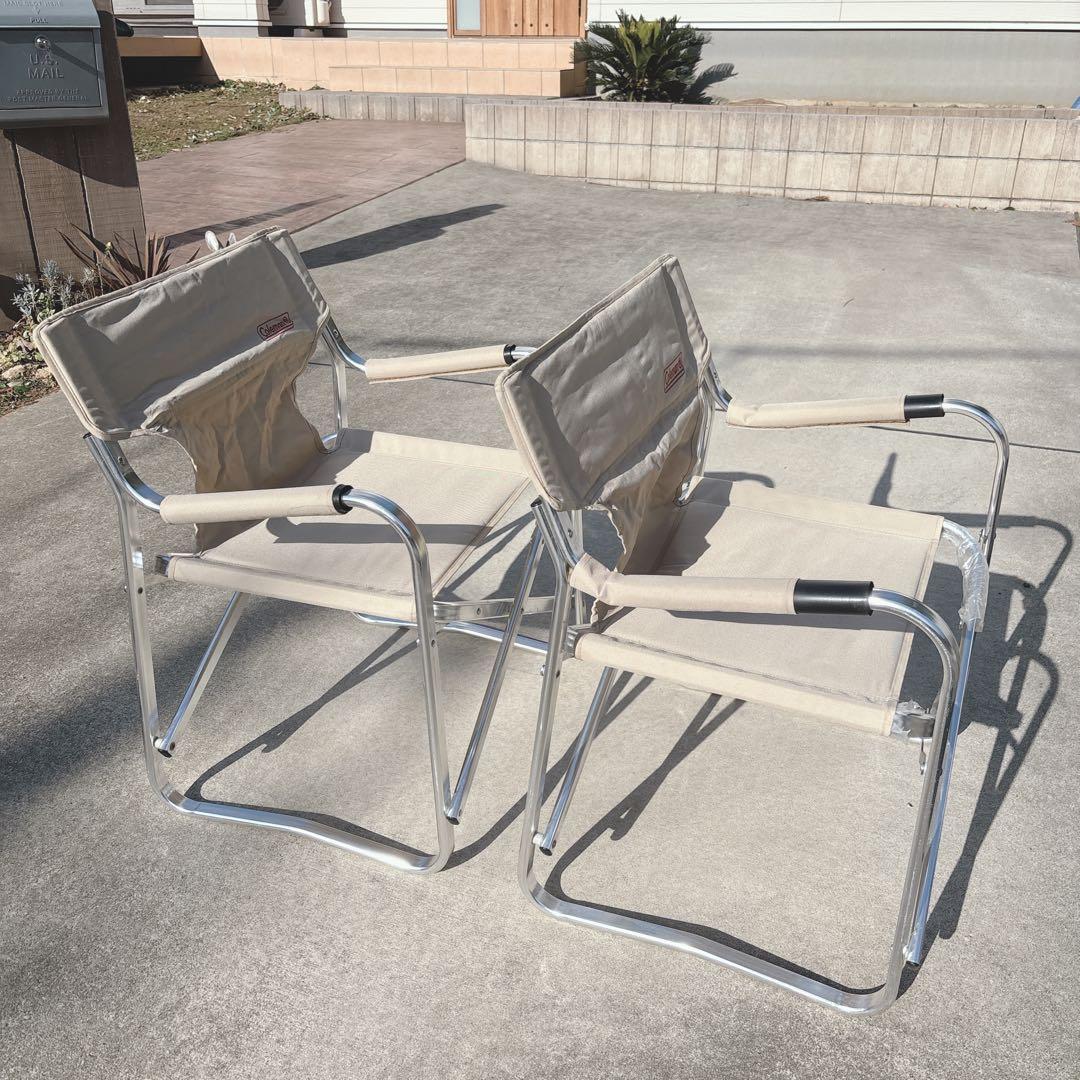 ☆廃盤カラー☆コールマン　デッキチェア　　（キャプテンチェア）２脚セット