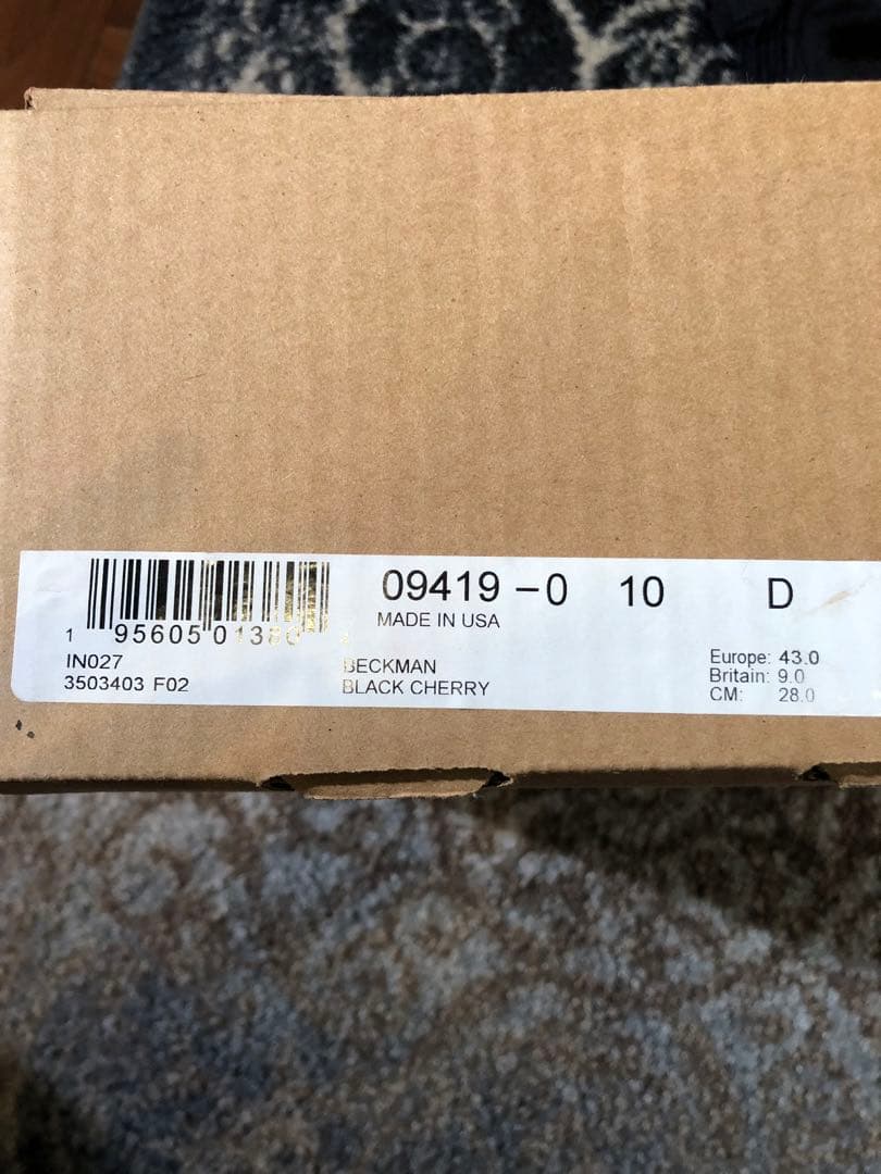 redwing ベックマン　9419 ブラックチェリー　28.0 アメリカ製