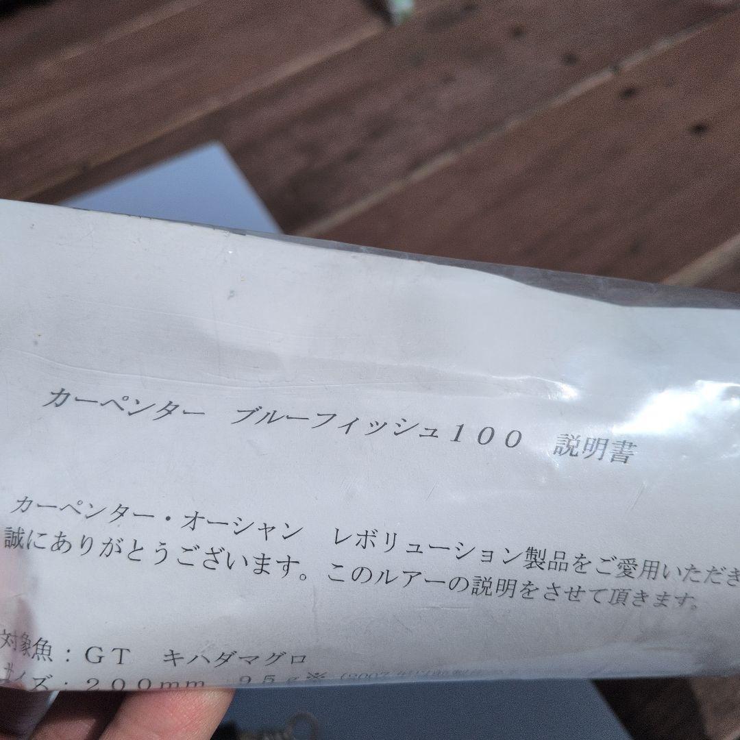 カーペンター　ブルーフィッシュ　100 200mm 95ｇ