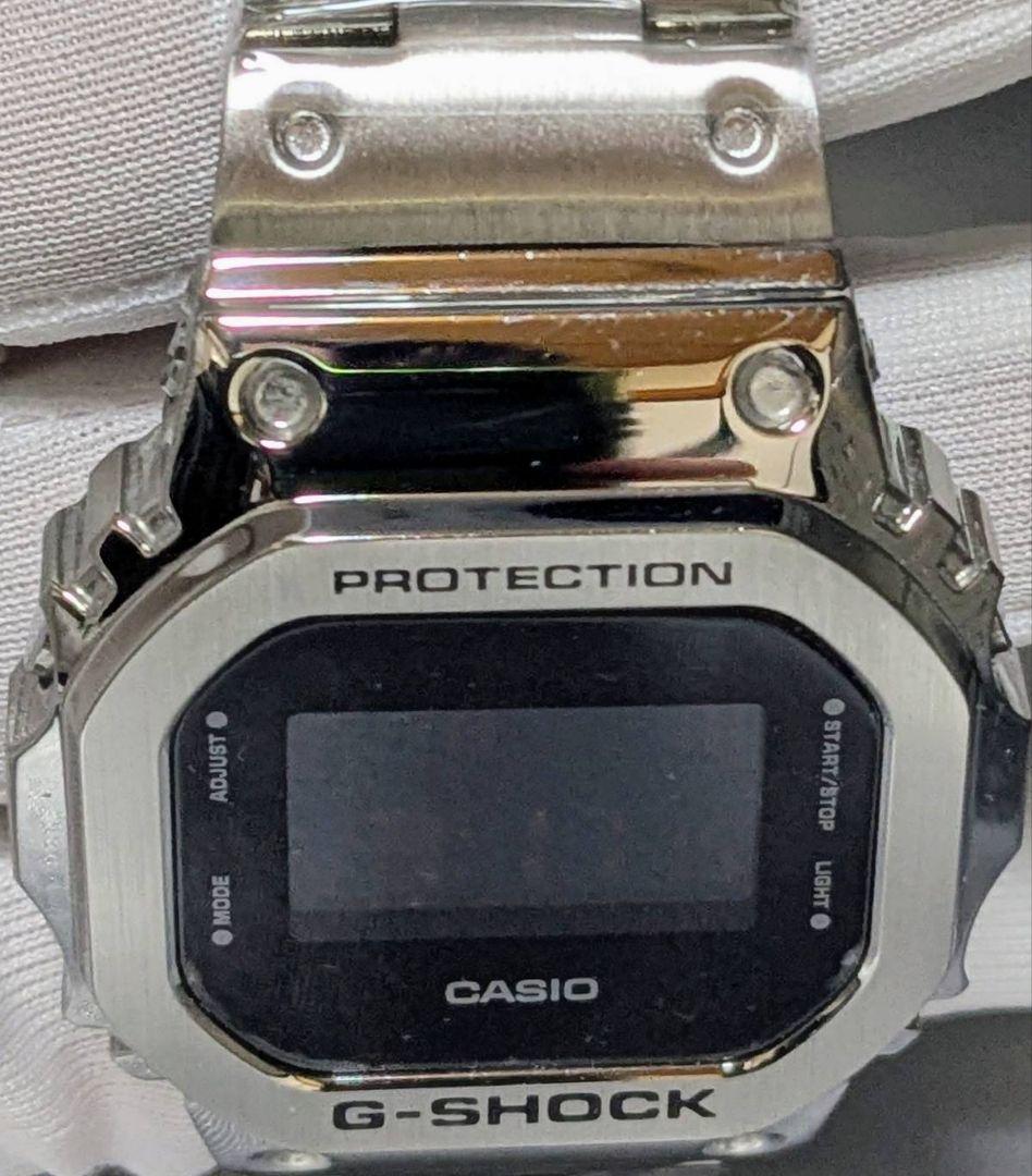 CASIO G-SHOCK GM5600フルメタルカスタム シルバー 付属品あり