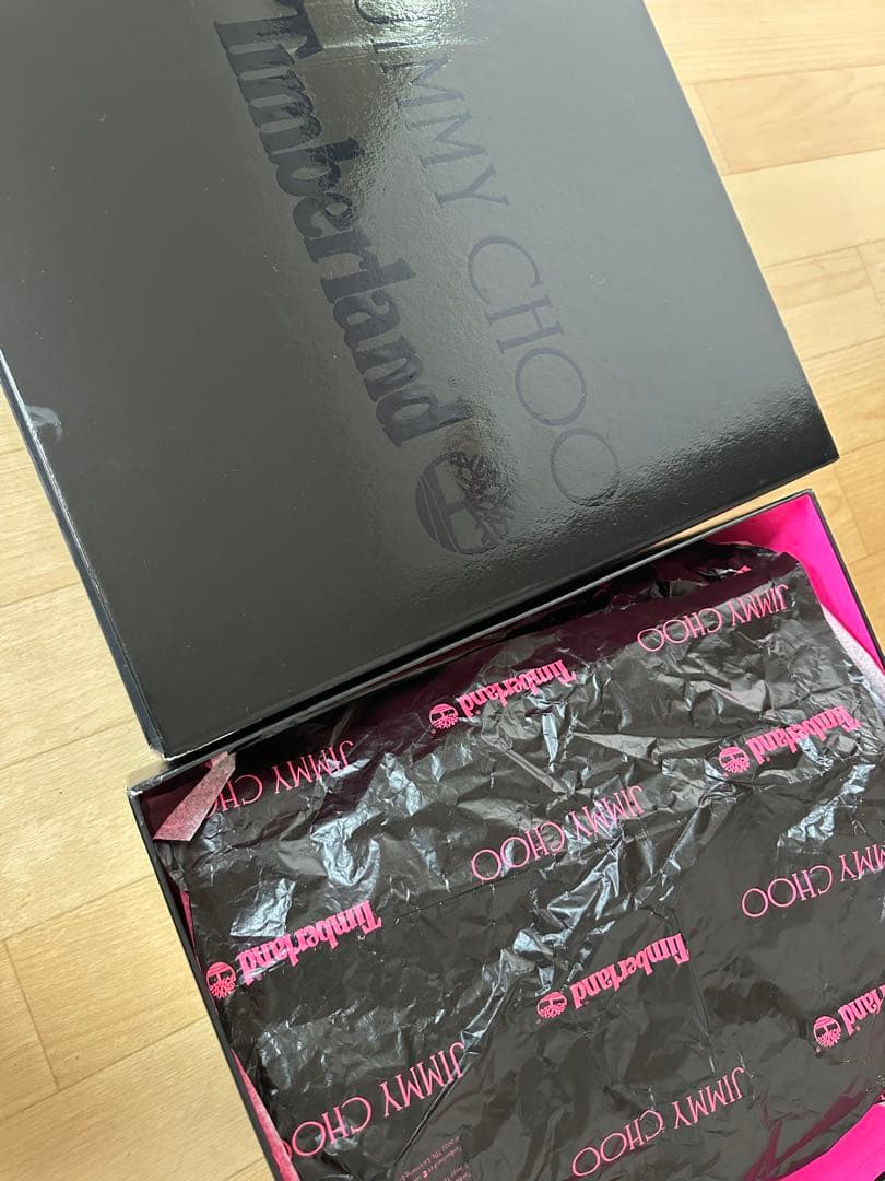 ジミーチュウ　ピンク　ハイカット　ブーツ