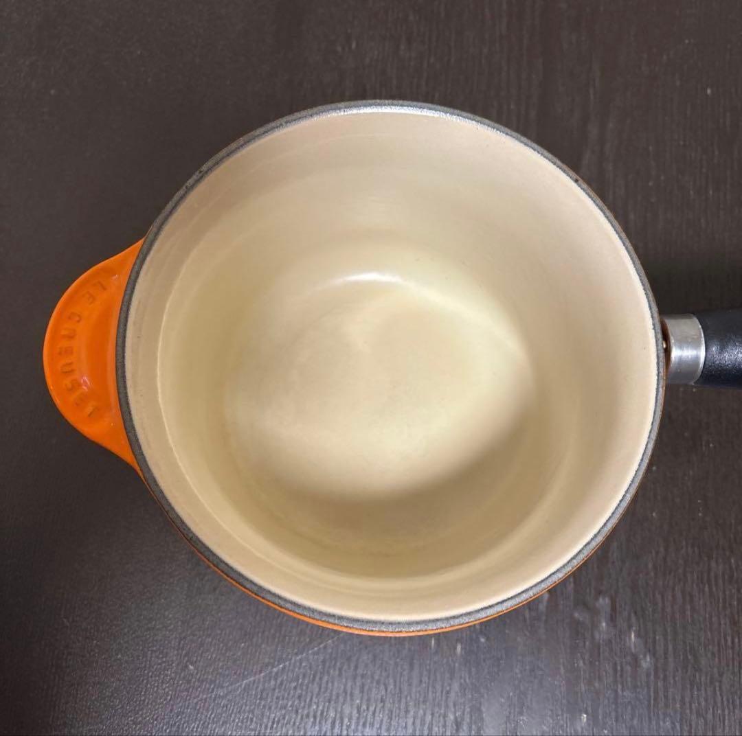 LE CREUSET　ルクルーゼ ソースパン オレンジ　片手鍋　16cm