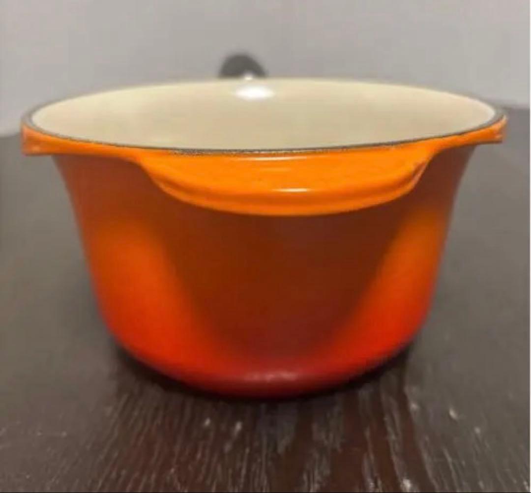 LE CREUSET　ルクルーゼ ソースパン オレンジ　片手鍋　16cm