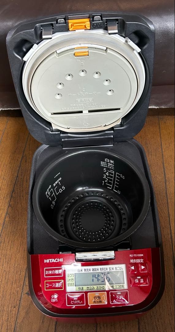 HITACHI 5.5合 圧力スチーム RZ-TS105M 炊飯器 22年製