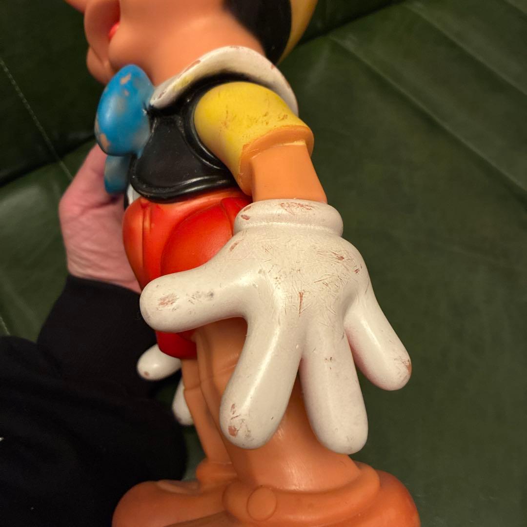 希少 ディズニー ピノキオ ラバー スクイーク ドール ソフビ ファモサ社