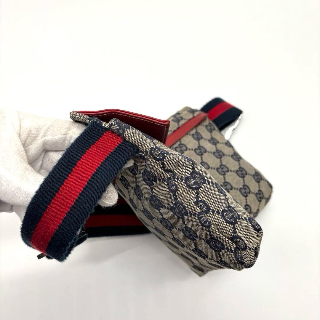 美品 ✨ GUCCI シェリーライン ボディバック ウエストポーチ