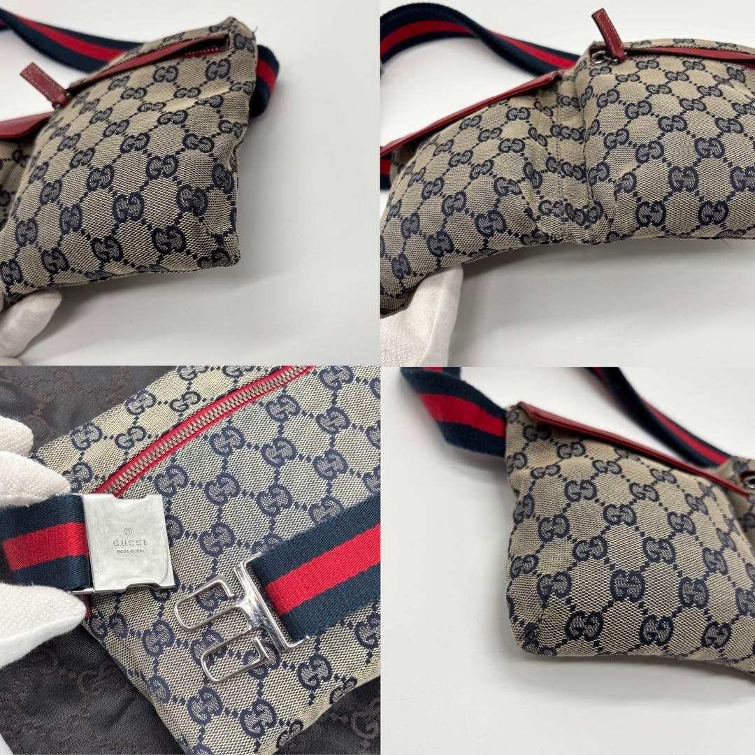美品 ✨ GUCCI シェリーライン ボディバック ウエストポーチ