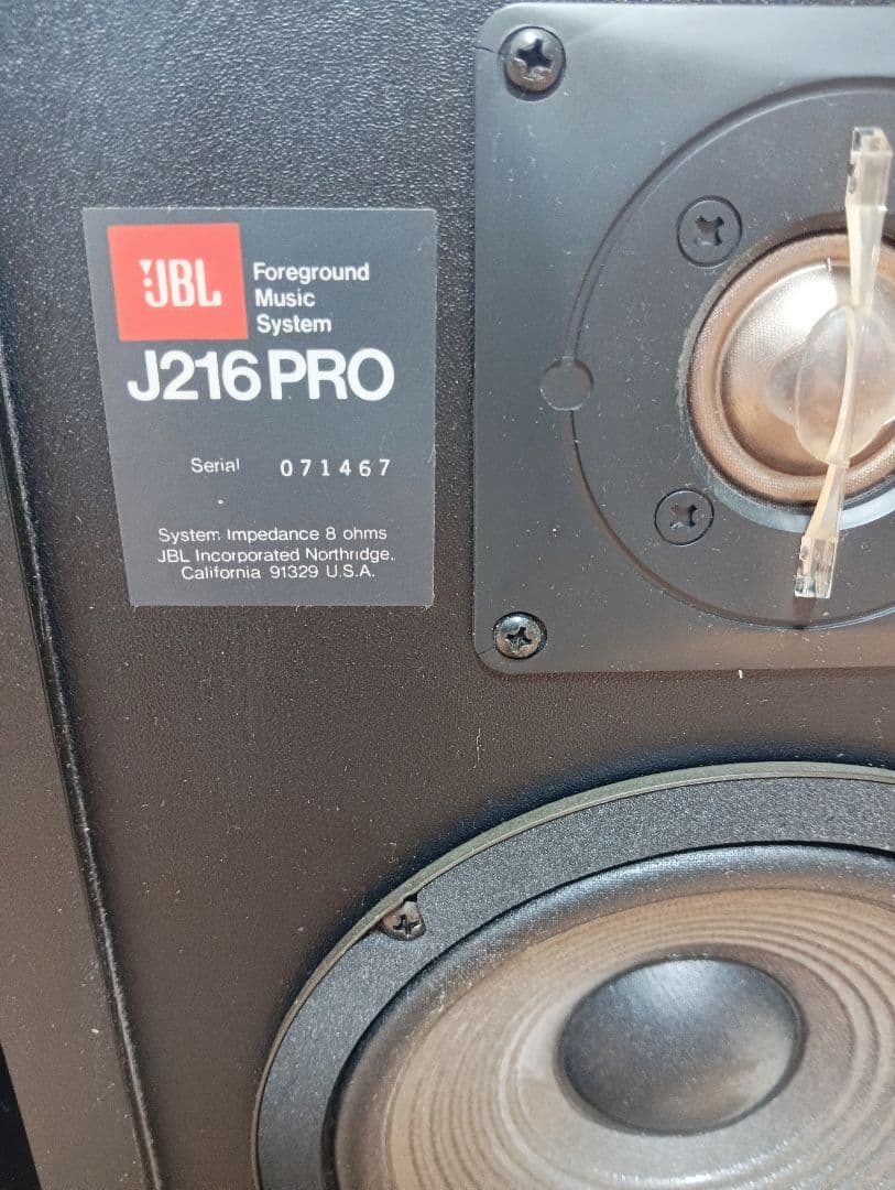 JBL　J216PRO　ペア（2本）