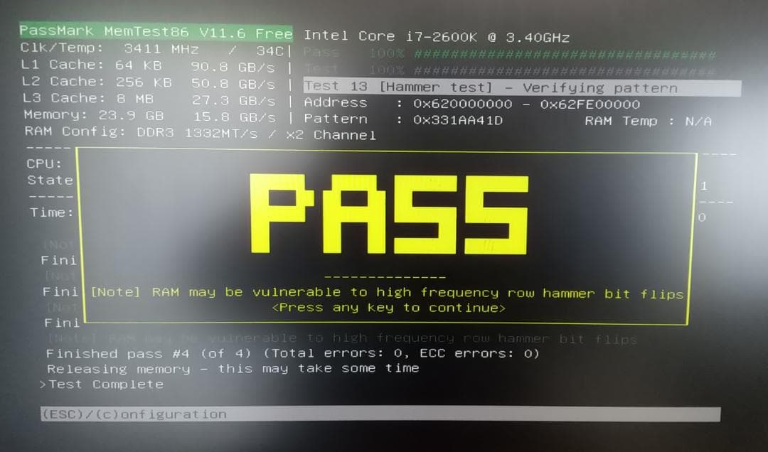 【動作確認済】 P8Z68-V PRO+i7-2600K+メモリ24GB セット