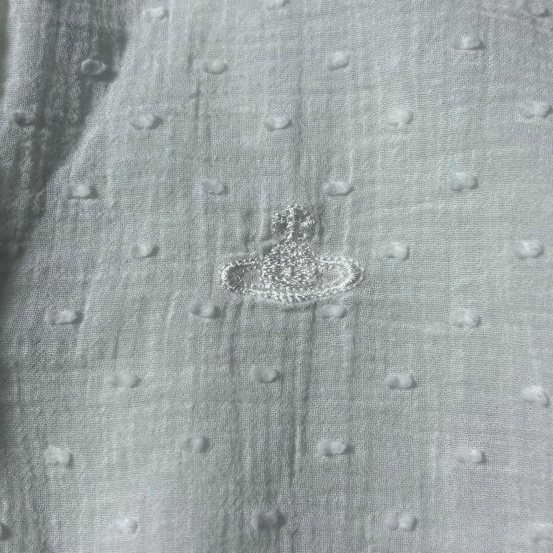 ヴィヴィアンウエストウッド レッドレーベル ドット柄 オーブ刺繍 長袖シャツ