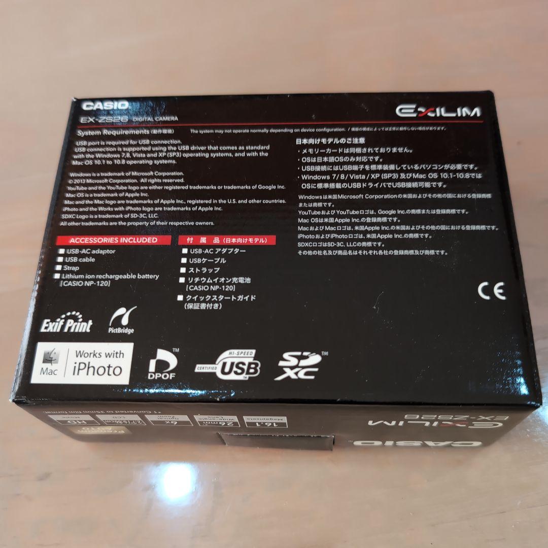 CASIO EXILIM EX-ZS26 コンパクトデジタルカメラ