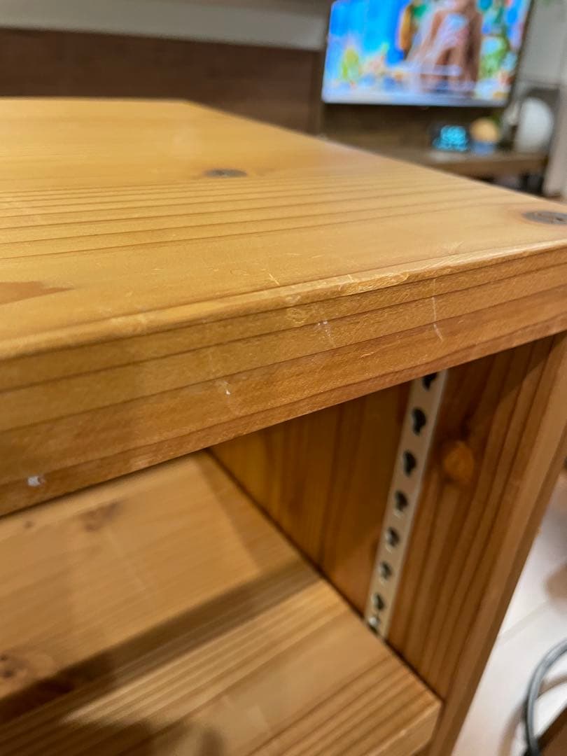 ウッドラック 可動式 木製棚 中古　天然木