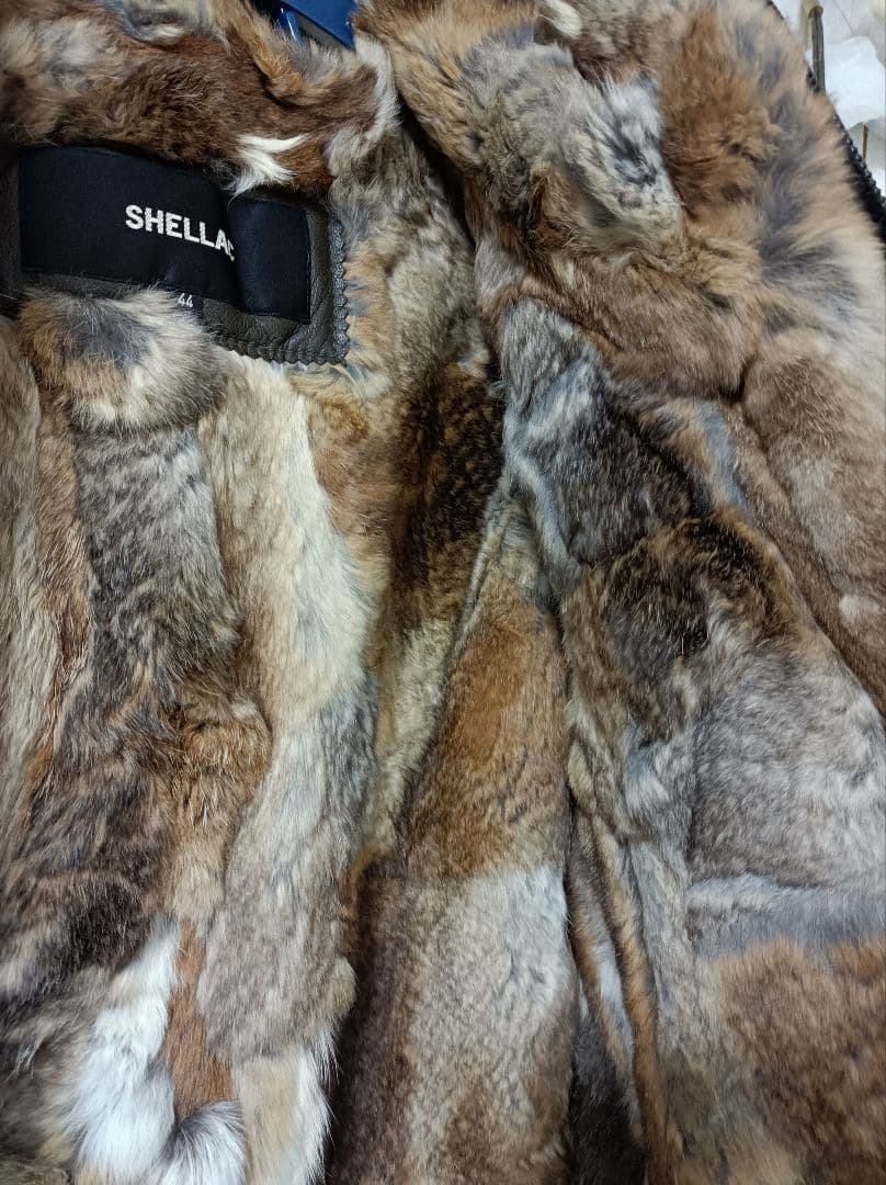 SHELLAC M51 モッズコート44カーキ /レザーライダース5351