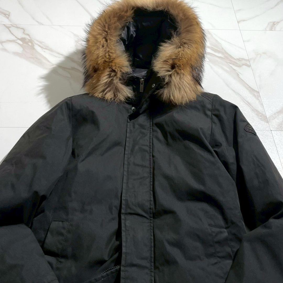 ピレネックス アヌシー エディフィス別注 ブラック ファー ダウンジャケット