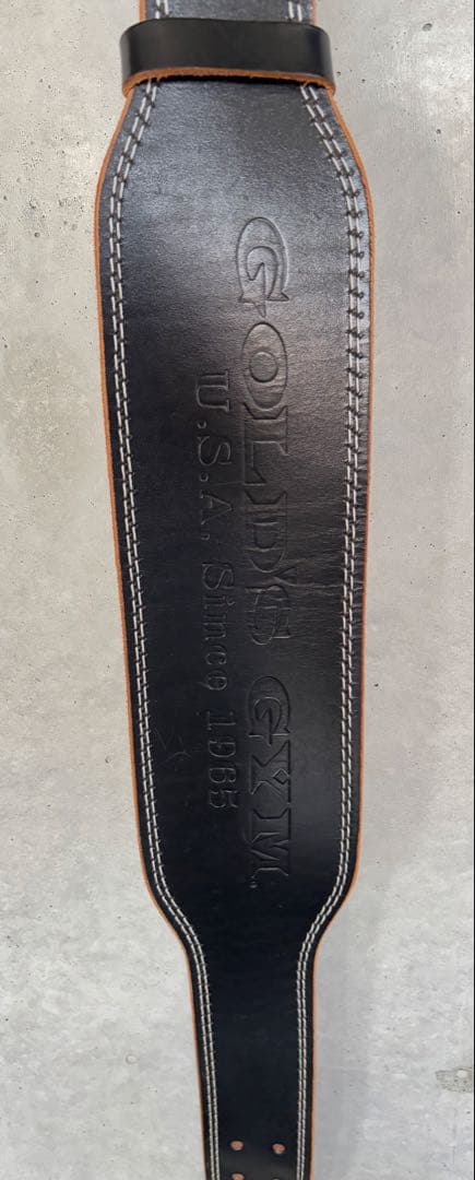 OJ　美品✨GOLD'S GYM EX レザーベルト 本革 Lサイズ