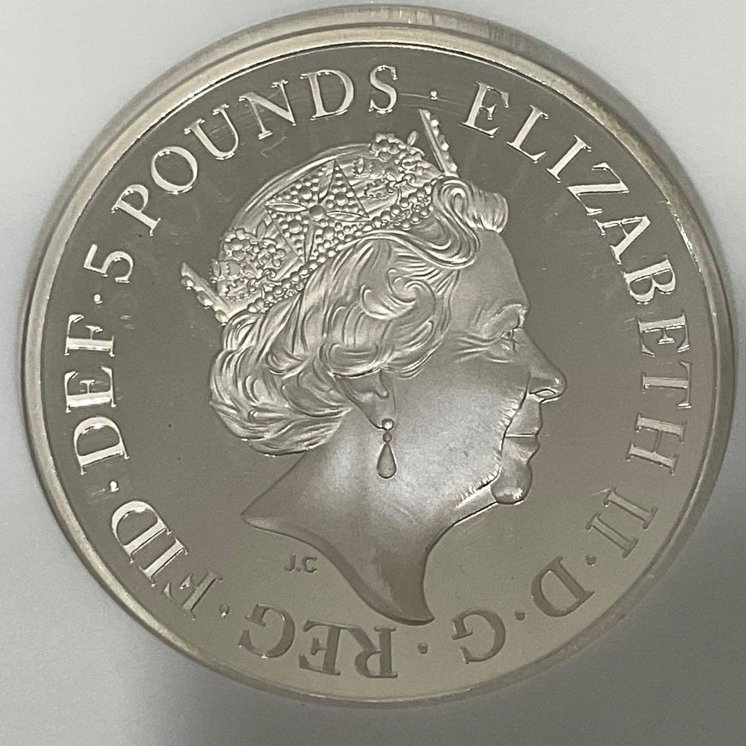 ★大幅お値下げ‼️最終価格‼️2017 エリザベス女王 サファイアJ ピエフオー銀貨