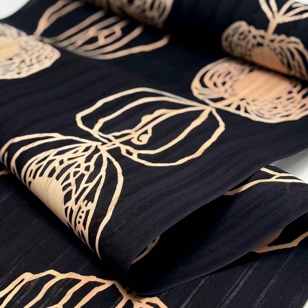 浴衣　夏着物　竺仙　ほおずき　かげろう地　注染　「宮下真理子作画」　6468