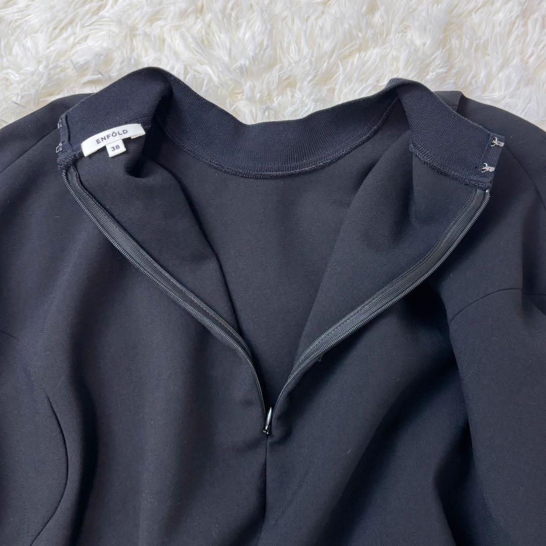 極美品◆2024 ENFOLD ソリッドスリーブプルオーバー 38