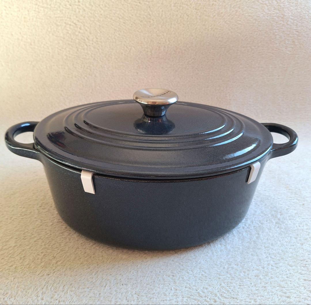 希少✨️LE CREUSET 85周年限定 ミッドナイトブルー 未使用 25㎝