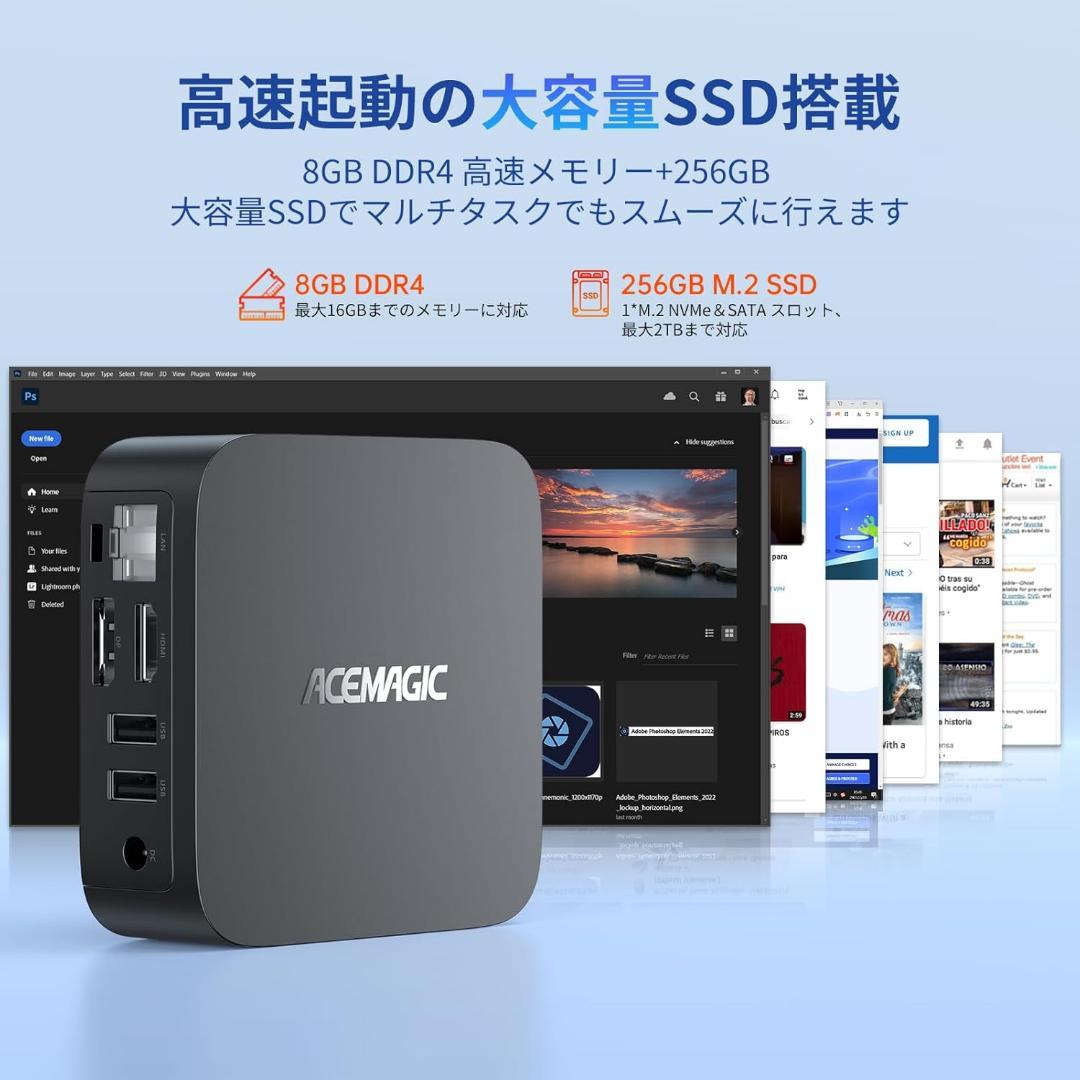 ⭐️新品⭐️ 【ミニpc N150 2025年初登場】ACEMAGIC ミニPC