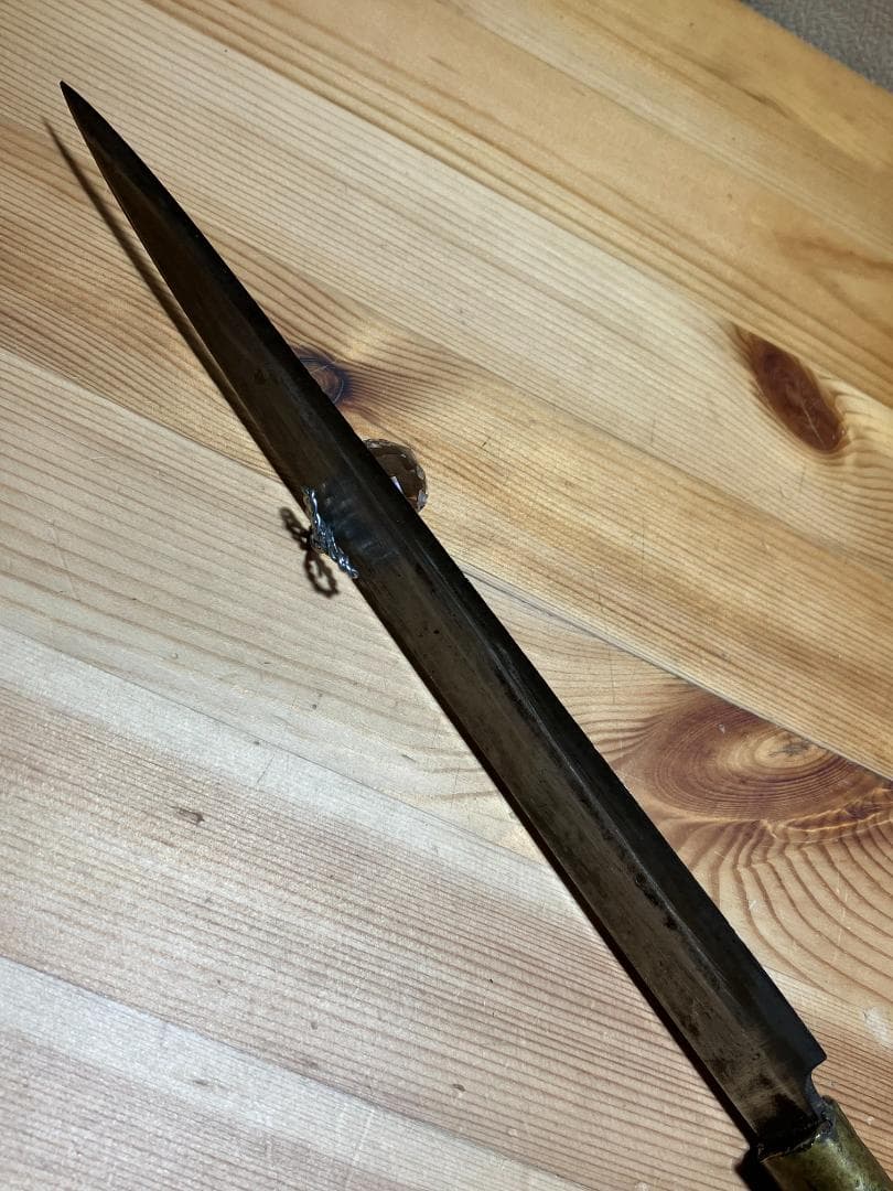 堺　柳刃包丁鋼製 木製ハンドル#D254