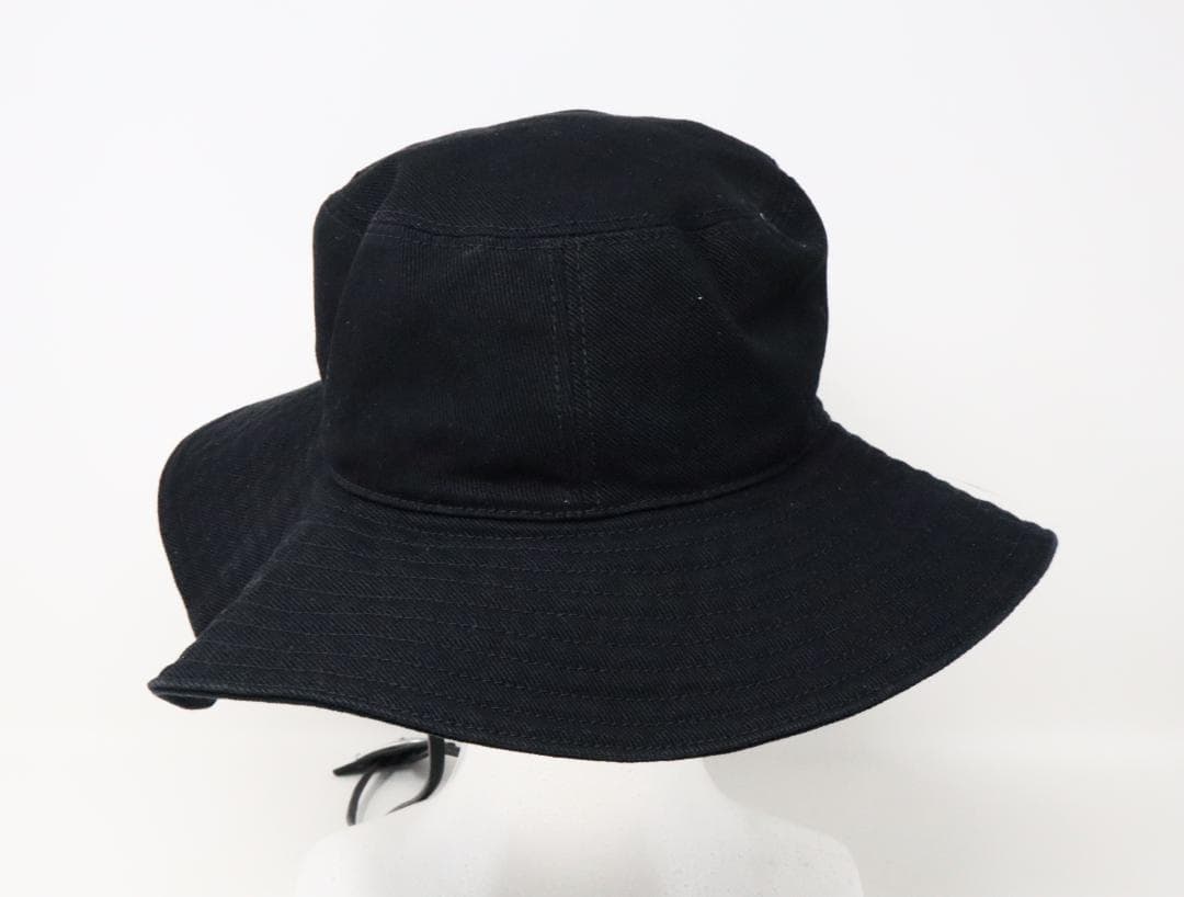 プラダ 2HC250 トライアングルロゴ ハット XL コットン ブラック